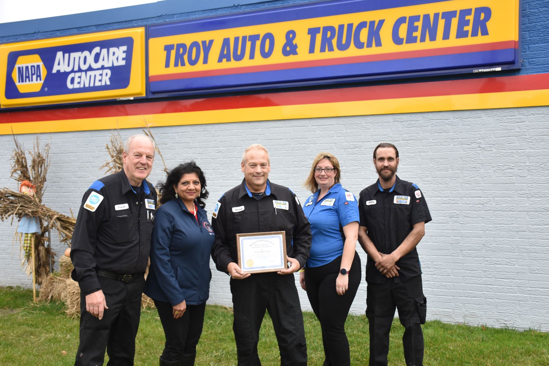 2022 MI Small Business of the Year Award - Troy Auto Care